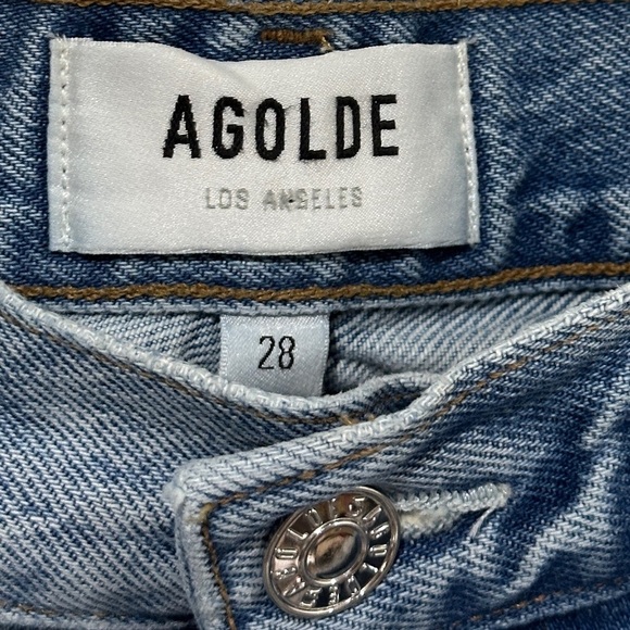 Agolde Riley High Rise Straight Leg Crop Jean Normcore - Picture 5 of 11